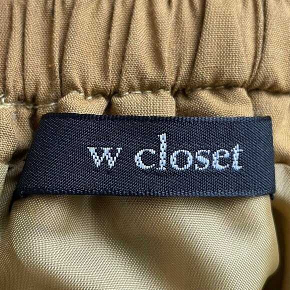 W Closet Plaid 100% Polyester Lined Mini Skirt w Fringe Detail Gold Blk Sz XS/S - Picture 11 of 14